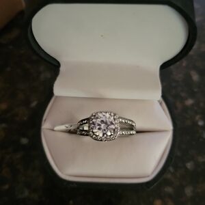 Halo CZ Wedding Rings